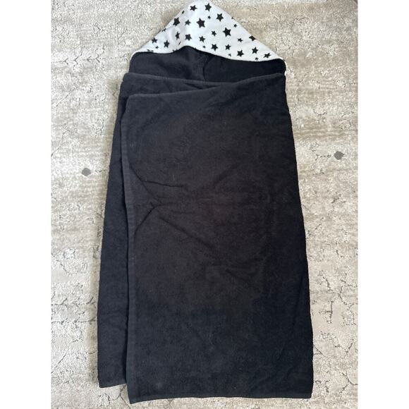 Boogie Baby Black blast off luxury hooded towel made in the USA - Picture 3 of 6